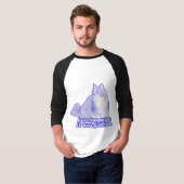 猫飼いさんと子猫愛好家のための「おこった猫」ミーム Tシャツ (正面フル)