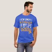 猫飼いてぇ！今日は猫とだけ話してるのにぃ 猫 猫 レトロ Tシャツ (正面フル)