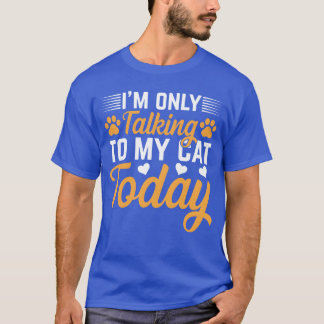 猫飼いてぇ!今日は猫とだけ話してるのにぃ 猫 猫 レトロ Tシャツ