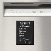 猫飼いのためのユーモア溢れるルール マグネット (インサイチュ (食洗機))