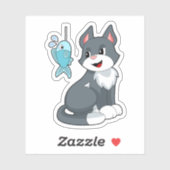 猫餌魚 シール (シート)