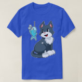 猫餌魚 Tシャツ (デザイン正面)