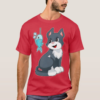 猫餌魚 Tシャツ