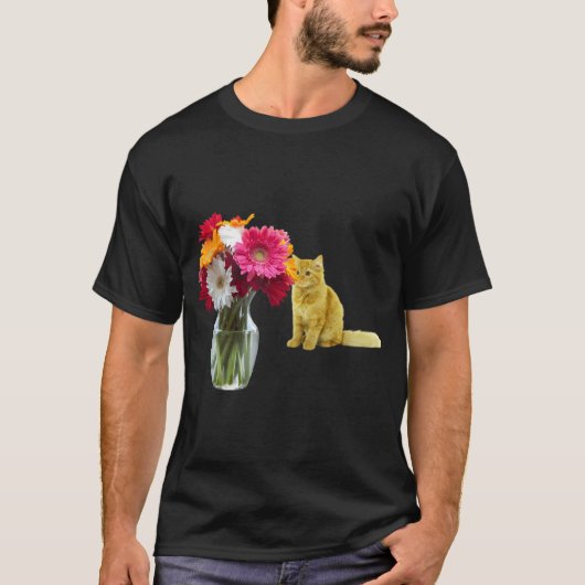 猫香りの花 Tシャツ (正面)