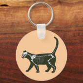 猫骨格 キーホルダー (正面)