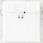 猫骨格 ラウンドシール (バッグ)