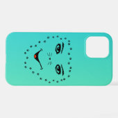 「猫魂、人間の視線芸術的- iPhoneケース (裏面横)