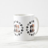 猫魅力的をテーマにしたマグカップ コーヒーマグカップ (正面右)