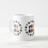 猫魅力的をテーマにしたマグカップ コーヒーマグカップ (正面左)