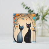 猫魅力的二匹 ポストカード (スタンド正面)