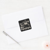 猫魔術師パパが許さない PSPSPSPS 面白いね スクエアシール (封筒)