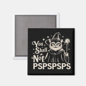 猫魔術師パパが許さない PSPSPSPS 面白いネコ マグネット (正面/裏面)