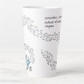 猫魚の詩 カフェラテマグ (正面)