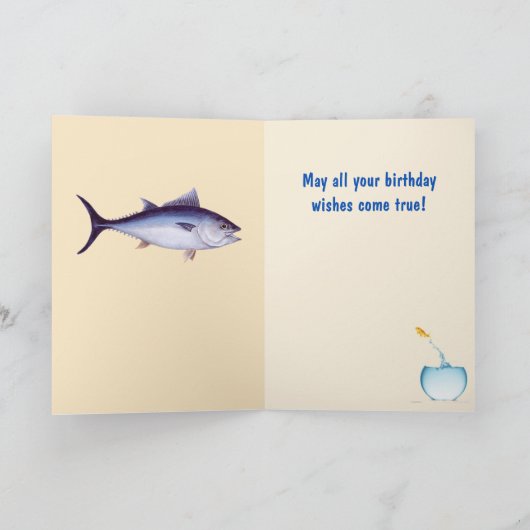 猫魚誕生日 カード (内部)