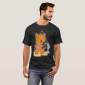 猫魚釣りフィッシャーフィッシュ Tシャツ (正面フル)