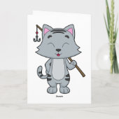 猫魚釣りフィッシャーフィンシングロッド カード (裏面)