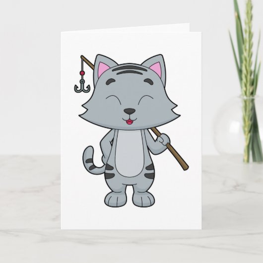 猫魚釣りフィッシャーフィンシングロッド カード (正面)