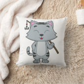 猫魚釣りフィッシャーフィンシングロッド クッション (ブランケット)