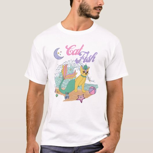 猫魚 Tシャツ (正面)