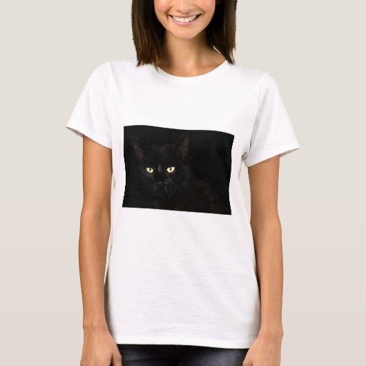 猫黒猫の家畜 Tシャツ (正面)
