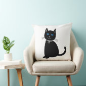 猫黒猫 クッション (椅子)