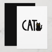 猫黒猫 招待状 (正面/裏面)
