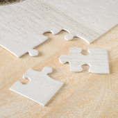 猫黒白ペンシルスケッチ ジグソーパズル (側面)