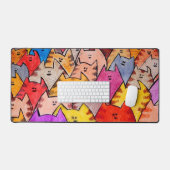 猫02デスクマット デスクマット (キーボード&マウス)