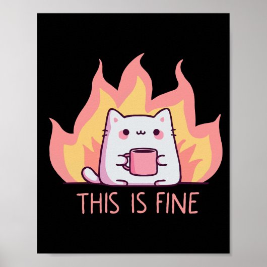 猫1号 火事 これでいい ポスター (正面)