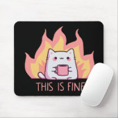 猫1号 火事 これでいい マウスパッド (マウス)