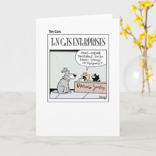 猫10選 – Cats Enterprises カード (黄色い花)