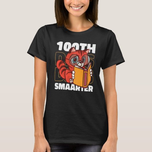 猫100日頭が切れる学校 Tシャツ (正面)