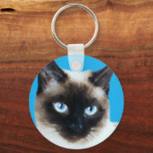 猫1 キーホルダー (正面)