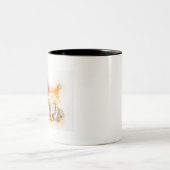 猫1 ツートーンマグカップ (中央)