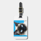 猫1 ラゲッジタグ (正面縦)