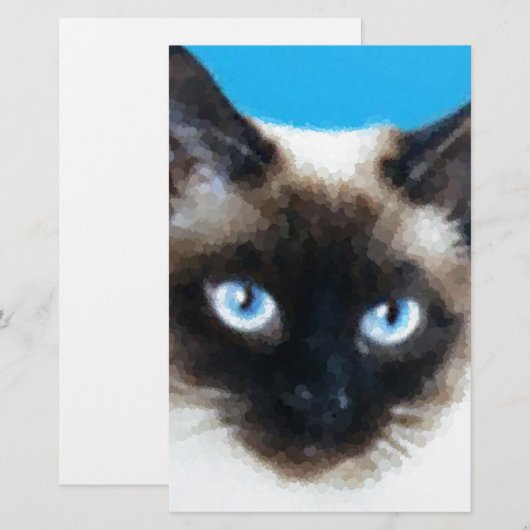 猫1 便箋 (正面/裏面)