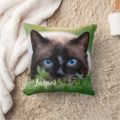 猫2パーソナライズされたペットの写真 クッション (ブランケット)