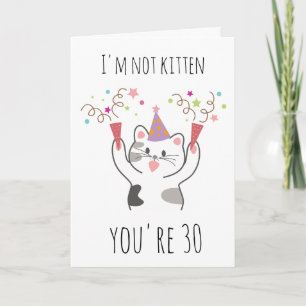 猫30th誕生日カード カード