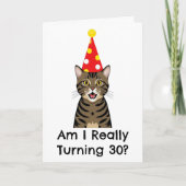 猫30th誕生日カード カード (正面)