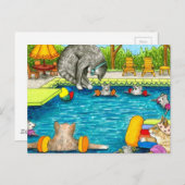 猫383 ポストカード (正面/裏面)