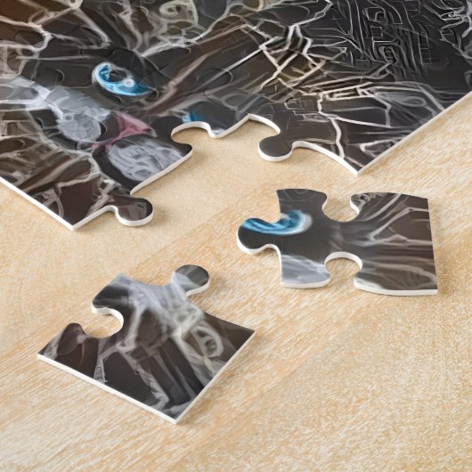 猫3 – 光爆弾 ジグソーパズル (側面)