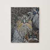 猫3 – 光爆弾 ジグソーパズル (縦)