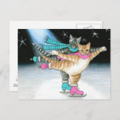 猫437の郵便はがき ポストカード (正面/裏面)