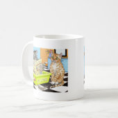 猫464のマグ コーヒーマグカップ (正面左)
