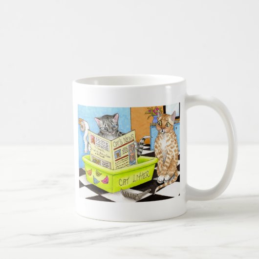 猫464のマグ コーヒーマグカップ (右)