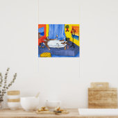 猫537 ポスター (キッチン)