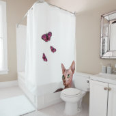 猫578のSphynxのスフィンクス シャワーカーテン (インサイチュ)