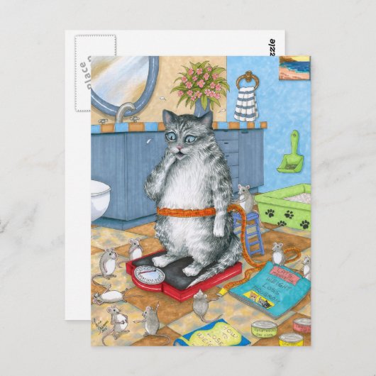 猫579 ポストカード (正面/裏面)