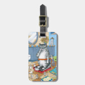 猫579 ラゲッジタグ (正面縦)