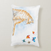 猫616 バタフライ アクセントクッション (裏面(縦))